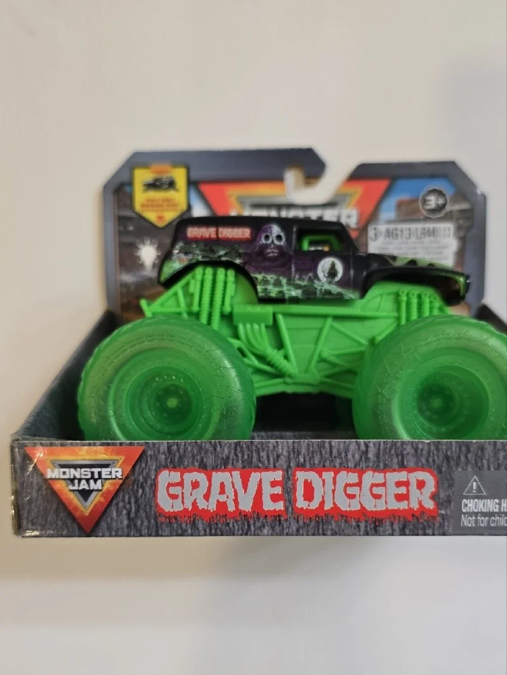 Grave Digger Monster Jam Green Monster Truck Toy